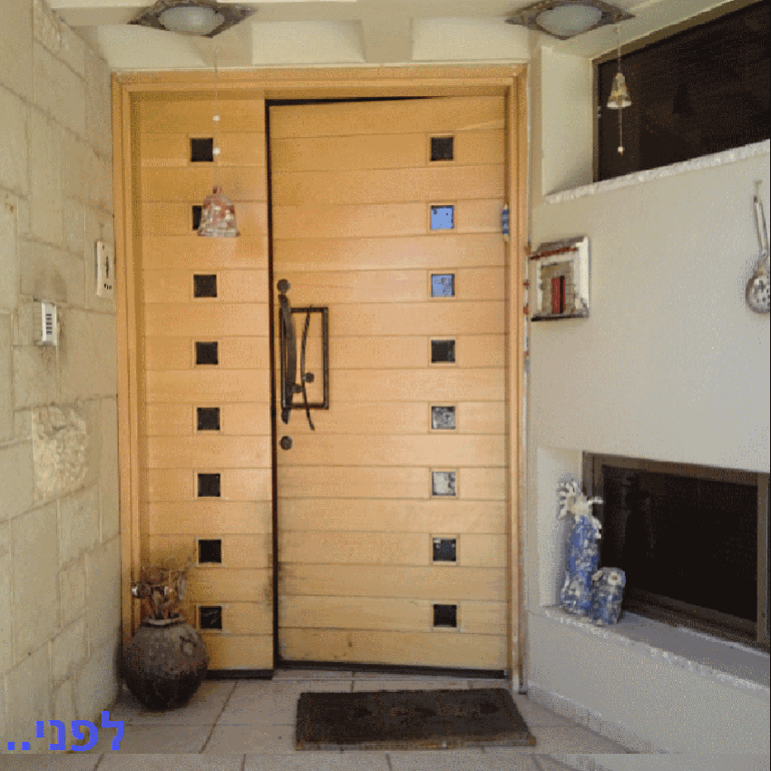  החלפת דלתות עץ – מצפה עדי